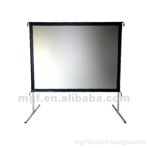 Large Fast Folding Stage Projector Screen with drapery kit